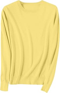 Leichte Pullover für Damen, langärmelig, Rundhalsa